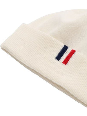 ViaMonte Shop | Moncler Enfant berretto bambino bianco in cotone