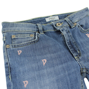 ViaMonte Shop | Jeans Monroe bambina in cotone con stampa