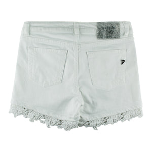 ViaMonte Shop | Dondup Shorts Klum bambina denim bianco
