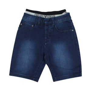 ViaMonte Shop | Emporio Armani bermuda jeans bambino con logo