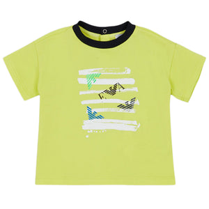 ViaMonte Shop | Emporio Armani T-shirt bambino gialla con stampa