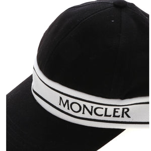 ViaMonte Shop | Moncler Enfant cappello bambino in cotone nero con logo
