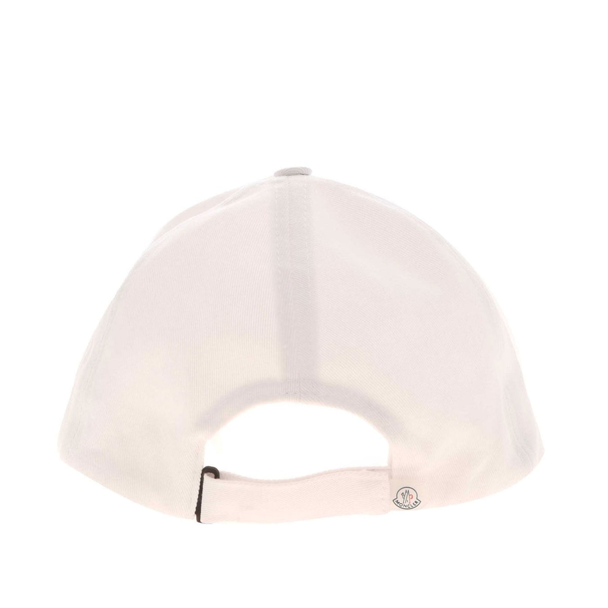 ViaMonte Shop | Moncler Enfant cappello bambino in cotone bianco maxi logo