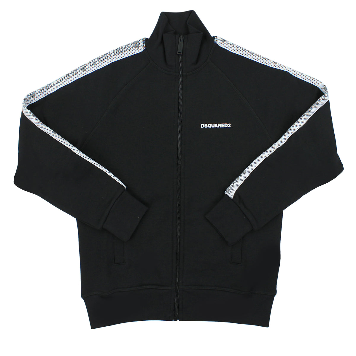 ViaMonte Shop | Dsquared2 felpa bambino nera in misto cotone