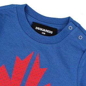 ViaMonte Shop | Dsquared2 t-shirt baby boy bluette in cotone