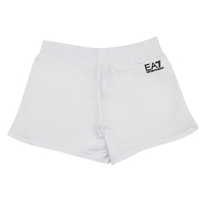 ViaMonte Shop | EA7 Emporio Armani shorts teen bianco in cotone stretch