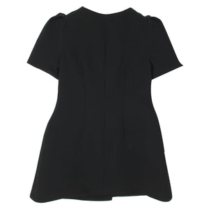ViaMonte Shop | Elisabetta Franchi La Mia Bambina abito doppiopetto bambina nero in crepe