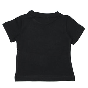 ViaMonte Shop | Elisabetta Franchi La Mia Bambina t-shirt baby girl nera in jersey di cotone