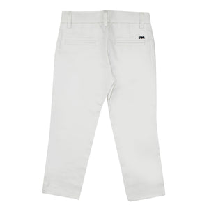 ViaMonte Shop | Emporio Armani pantalone teen bianco in cotone