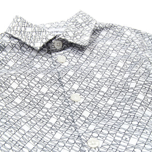 ViaMonte Shop | Emporio Armani camicia baby boy bianca a fantasia in cotone stretch