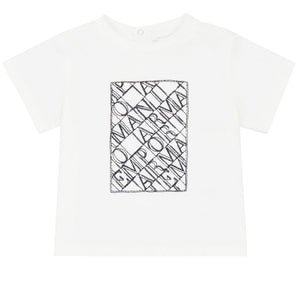 ViaMonte Shop | Emporio Armani t-shirt baby boy bianca in cotone
