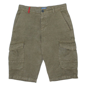 ViaMonte Shop | Fay teen bermuda cargo verde in misto lino
