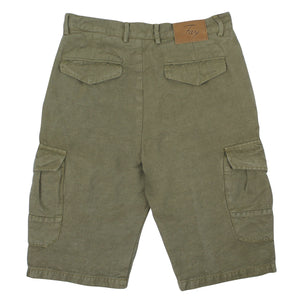 ViaMonte Shop | Fay teen bermuda cargo verde in misto lino