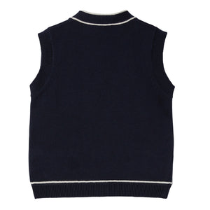 ViaMonte Shop | Il Gufo gilet baby boy blu in cotone
