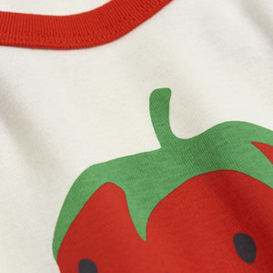 ViaMonte Shop | Mini Rodini canotta baby girl bianca in cotone organico
