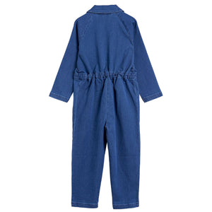 ViaMonte Shop | Mini Rodini tuta intera baby girl in denim di cotone organico
