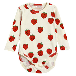 ViaMonte Shop | Mini Rodini body baby girl in cotone organico stampato