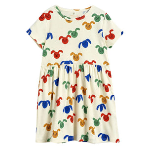 ViaMonte Shop | Mini Rodini abito baby girl in cotone organico stampato
