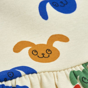 ViaMonte Shop | Mini Rodini abito baby girl in cotone organico stampato