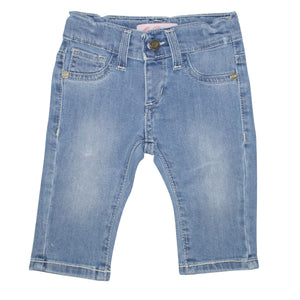 ViaMonte Shop | Miss Blumarine jeans baby girl blu in cotone stretch