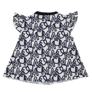 ViaMonte Shop | Moncler Enfant t-shirt bambina stampa logo all over in cotone
