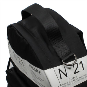 N°21 zaino unisex nero in tessuto con logo | ViaMonte Shop