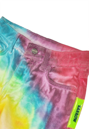 ViaMonte Shop | Barrow shorts multicolor ragazza in denim di cotone tie dye