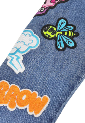 ViaMonte Shop | Barrow giubbino blu chiaro bambino in denim di cotone