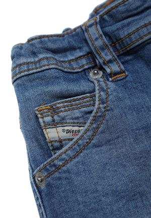 ViaMonte Shop | Diesel Kid bermuda Proolyb-a-n blu neonato in denim di cotone