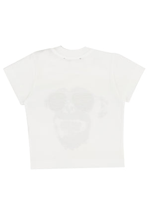ViaMonte Shop | Diesel Kid t-shirt Tonkeyb bianca neonato in cotone