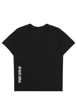 ViaMonte Shop | Dsquared2 Sport Edtn.05 t-shirt nera neonato in jersey di cotone