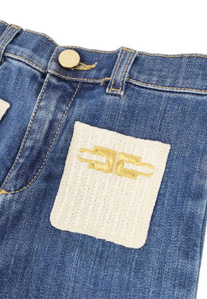 ViaMonte Shop | Elisabetta Franchi jeans blu bambina in cotone