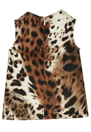 ViaMonte Shop | Elisabetta Franchi La Mia Bambina abito neonata in raso di cotone stampato