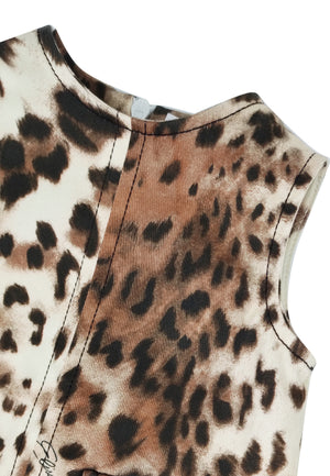 ViaMonte Shop | Elisabetta Franchi La Mia Bambina abito neonata in raso di cotone stampato