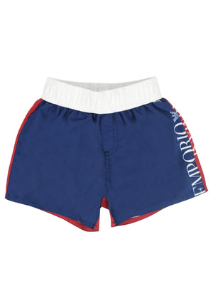 ViaMonte Shop | Emporio Armani short mare color block neonato in tessuto tecnico