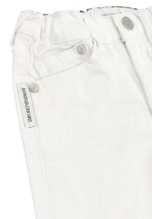 ViaMonte Shop | Emporio Armani bermuda neonato bianco in cotone