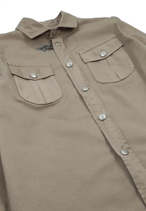 ViaMonte Shop | Fay camicia beige bambino in twill di cotone