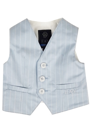ViaMonte Shop | Fay gilet monopetto a righe neonato in misto cotone