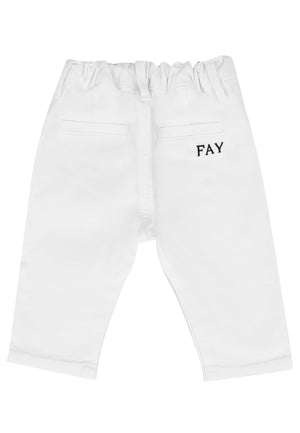 ViaMonte Shop | Fay pantalone chino bianco bambino in cotone