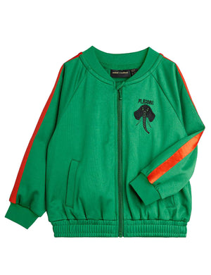 ViaMonte Shop | Mini Rodini felpa aperta verde bambino in poliestere riciclato