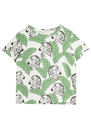ViaMonte Shop | Mini Rodini t-shirt bambina stampata in cotone organico