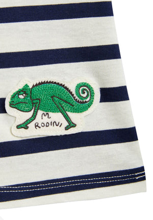 ViaMonte Shop | Mini Rodini abito lungo a righe neonata in cotone organico