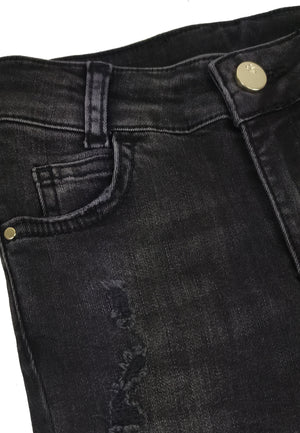 ViaMonte Shop | Miss Blumarine jeans nero bambina in cotone stretch