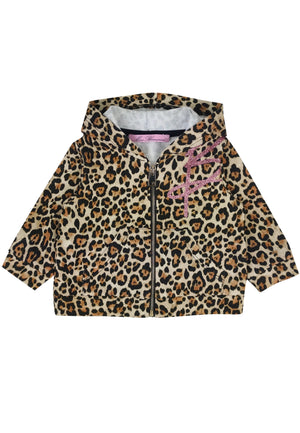 ViaMonte Shop | Miss Blumarine felpa neonata in cotone stampa animalier