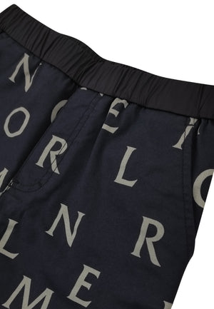 ViaMonte Shop | Moncler Enfant bermuda blu bambino in cotone stampato