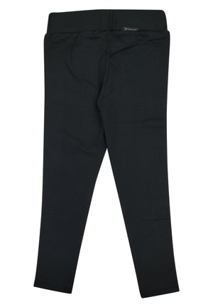 ViaMonte Shop | Moncler Enfant leggings nero ragazza in cotone stretch