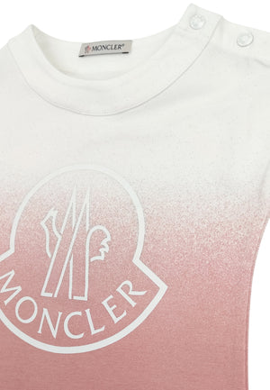 ViaMonte Shop | Moncler Enfant abito panna bambina in jersey di cotone