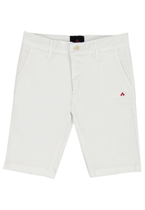 ViaMonte Shop | Peuterey bermuda Bizet kid bianco ragazzo in cotone
