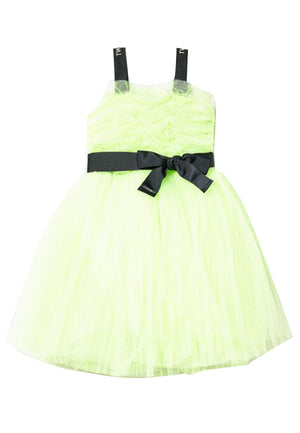ViaMonte Shop | Twin Set abito verde fluo bambina in tulle
