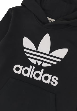 ViaMonte Shop | Adidas felpa nera ragazzo in cotone